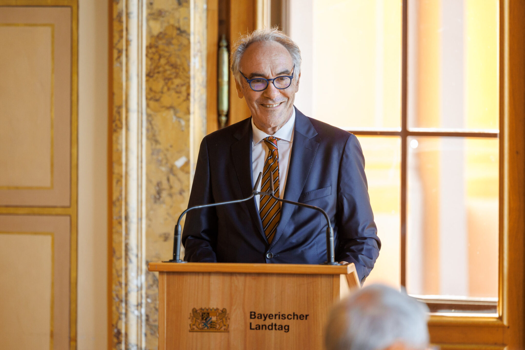 Verleihung der Abiturientenpreise des Bayerische Clubs im Gedenken an Prof. Dr. Otto Meitinger und Prof. Dr. Albert Scharf Dr. Heinrich Kreuzer (Der Bayerische Club) Foto: Stefan Obermeier/Bildarchiv Bayerischer Landtag